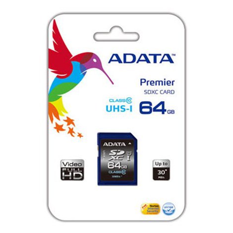 ADATA | Premier | 64 GB | SDHC | Flash memory class 10 | No - 2